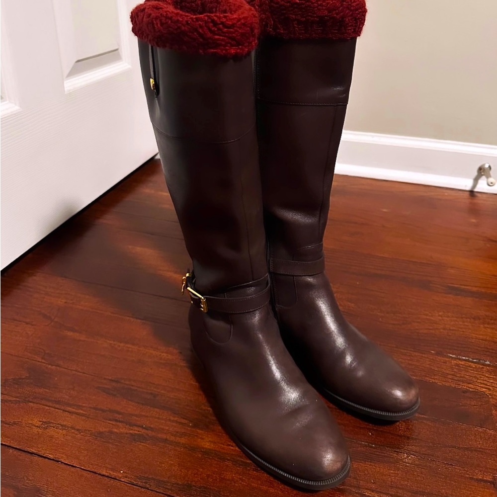 NWOT Dark Brown Ralph Lauren Riding Boots